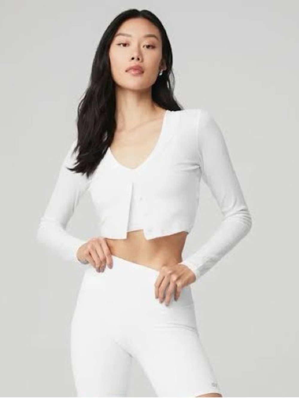 Alo Ribbed Whisper Cardigan